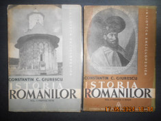Constantin C. Giurescu - Istoria Romanilor volumul 2 partea 1 si 2 (1937) foto