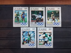 ZAIRE 1984-MNH-J.O. LOS ANGELES-SERIE foto