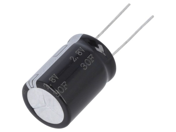 Condensator supercondensator 30F 2.8V THT