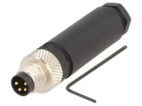 Conector M8 4 PIN Drept pe Cablu IP67