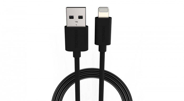 Cablu Duracell USB Lightning de 2 m (negru)