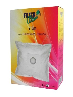 Y5M SACI ASPIRATOR MICROMAX 4BUC +FILTRU MOTOR FL0031-K pentru aspirator Rowenta FILTERCLEAN foto