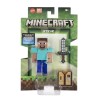 MINECRAFT CRAFT A BLOCK FIGURINA STEVE 8CM, Mattel