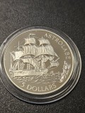 P10 Niue 5 $ 1992 /ASTROLABE/ Argint / Proof / din foto