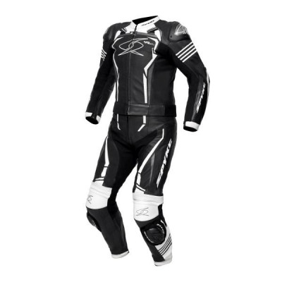 Costum Moto Spyke Assen Race 2.0 Negru / Alb Marimea 46 110261/10102/46 foto