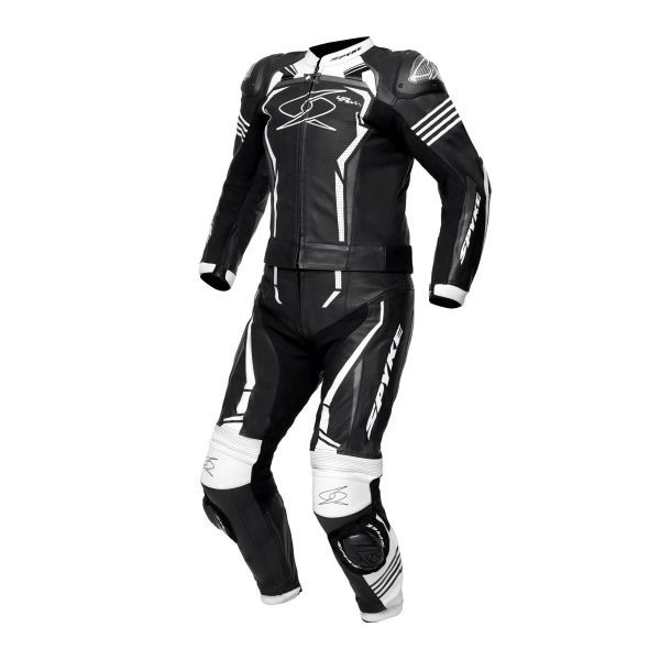 Costum Moto Spyke Assen Race 2.0 Negru / Alb Marimea 46 110261/10102/46