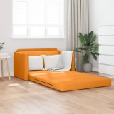 VidaXL Canapea pat 2 &icirc;n 1 galben &icirc;nchis 124x71x78 cm Material textil