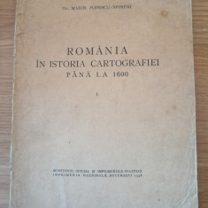 Marin Popescu Spineni-Romania in istoria cartografiei pana la 1600, vol. I. 1938