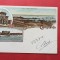 Litho Dobrogea Constanta Colaj 3 imagini Portul Vedere generala Litografie