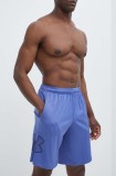 Under Armour pantaloni scurți de antrenament Tech Graphic culoarea violet, 1306443
