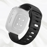 Curea silicon, compatibila Garmin Vivoactive 3, telescoape QR, Carbon Grip