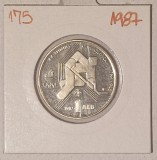 Bulgaria 1 Lev 1987, KM#175 , 1988 Winter Olympics - Hockey player