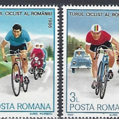 C2319 - Romania 1986 - Sport - Ciclism 4v.neuzat,perfecta stare
