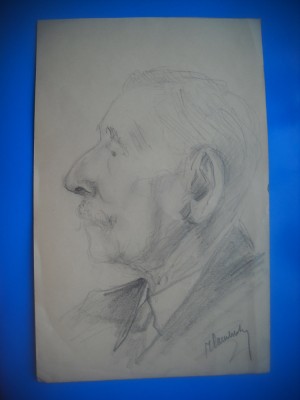 HOPCT DOCUMENT 547 DESEN VECHI ORIGINAL-PROFIL BARBAT -SEMNATURA -D= 235/150 MM foto