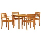 vidaXL Set de masă pentru grădină 5 pcs Maro Lemn Solid de Acacia 3375670