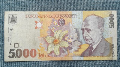 5000 lei 1998 Romania / seria 2579465 foto