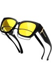 Ochelari oversize peste ochelari