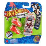 Set mini placa skateboard cu pantofi, Hot Wheels, Tony Hawk, Perception Deception, HNG41