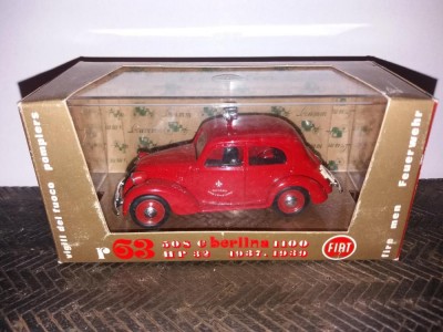 Macheta Fiat 508 C berlina 1100 Feurwehr 1937-1939 1:43 BRUMM foto