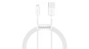 Baseus Superior USB - cablu de date cu &icirc;ncărcare rapidă Lightning, 2,4 A, 1 m, alb (CALYS-A02)