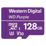 WD Purple 128GB Surveillance microSD XC Class - 10 UHS 1, &quot;WDD128G1P0C&quot; (timbru verde 0.03 lei)