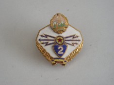 QW9 N2 86 - insigna - militar - comunism - transmisiuni - specialist clasa 2