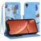Husa personalizata fete iPhone XR Techsuit FlipCraft, bleu