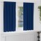 Perdele cu perdele 2 pcs Albastru &icirc;nchis Poliester