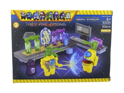 Set constructie gen lego Among Us galben No.82283 foto
