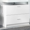 Gossi dulap de chiuveta, alb, 78x37x59 cm, lemn prelucrat
