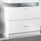 VidaXL Dulap de chiuvetă, alb, 78x37x59 cm, lemn prelucrat
