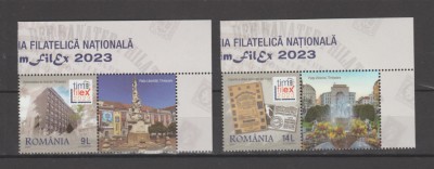 ROMANIA 2023 TIMFILEX Serie 2 timbre cu vinieta LP.2436 MNH** foto