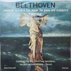 Disc vinil, LP. CONCERTO NR 5 IN E FLAT MAJOR FOR PIANO AND ORCHESTRA "EMPEROR"-LUDWIG VAN BEETHOVEN