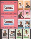 YEMEN SPORT PILOTI ( serie dt.+ 2 colite dt. si ndt.) MNH, Nestampilat