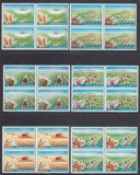 ROMANIA 1981 LP 1055 MECANIZAREA AGRICULTURII BLOCURI 4 TIMBRE MNH