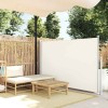 VidaXL Copertină laterală retractabilă de terasă, crem, 140 x 500 cm 48395