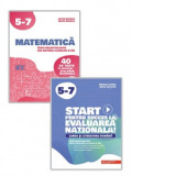 Pachet Matematica. Teste recapitulative din materia claselor V-VII. 40 de teste pe modelul Evaluarii Nationale + Start pentru succes la Evaluarea Nati