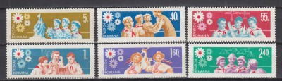 ROMANIA 1968 LP 674 PIONIERI SERIE MNH foto