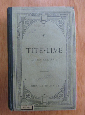 Tite-Live Ab Urbe Condita XXI-XXII text latin comentat in franceza foto