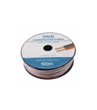 Cablu difuzor rosu/negru 2x0.5mmp CCA Well LSP-CCA0.50BR-100-WL