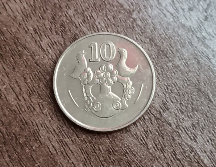 M3 C50 - Moneda foarte veche - Cipru - 10 centi - 1998