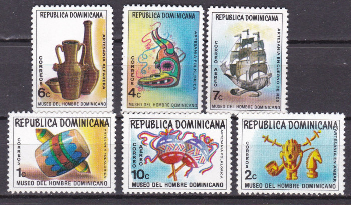 Dominicana 1973 arta SAH MI 1043-1048 MNH