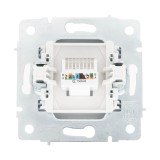 Priză date 1xRJ45 Cat6e alb Vesna - LEZARD