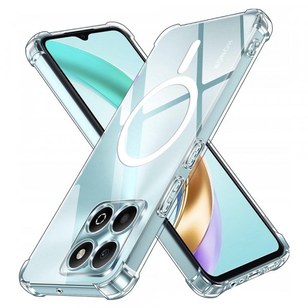 Husa MagSafe pentru Honor X6b, Techsuit, Shockproof, Transparenta