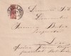 ROMANIA - RAR 1888 10 BANI CAROL I VULTURI BISECT - CIRCULATIE REALA PE PLIC LILIPUT / CARTE DE VIZITA, Stampilat