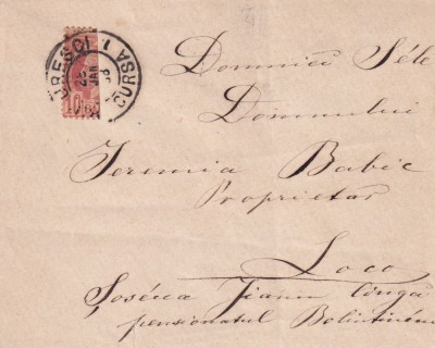 ROMANIA - RAR 1888 10 BANI CAROL I VULTURI BISECT - CIRCULATIE REALA PE PLIC LILIPUT / CARTE DE VIZITA foto
