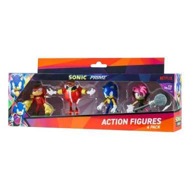 Sonic Prime Set 4 figurine S2 7 cm foto