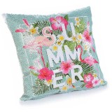 Cumpara ieftin Fata de perna cu paiete reversibile Summer cm 40 x 40 H