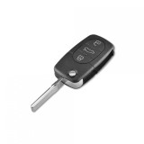 Carcasa Cheie Telecomanda 3 Butoane Compatibila Audi, Plastic ABS, Lama Netaiata