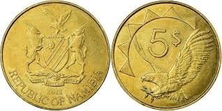 Namibia 2012 - 5 dollars UNC foto